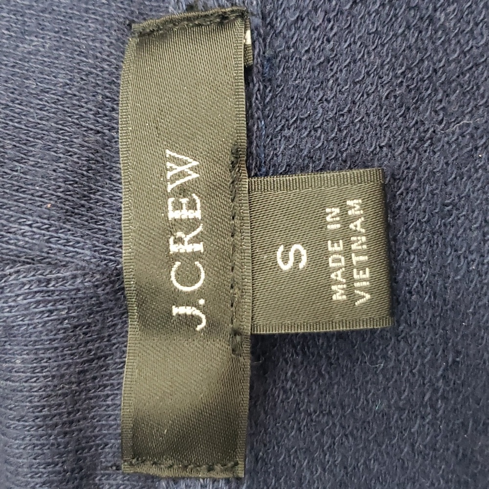J. Crew Ultra Soft Navy Blue Oversized Cotton Hoodie - Picture 9 of 10